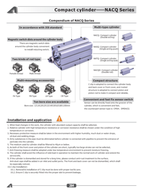 AIRTAC NACQ CATALOG NACQ SERIES: COMPACT CYLINDERS